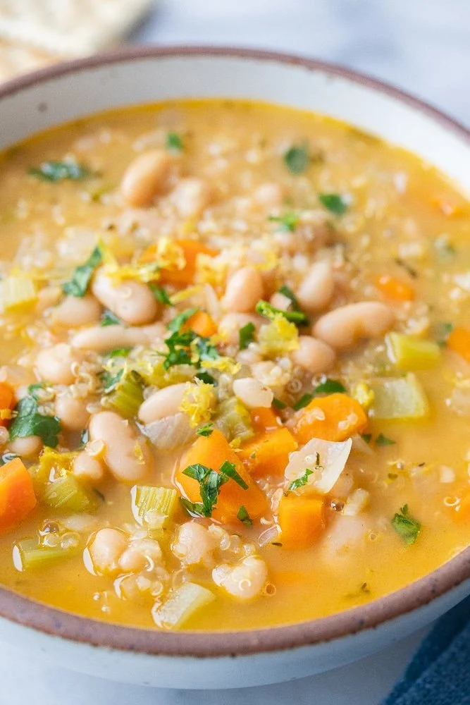 White Bean, potato and Bacon Soup