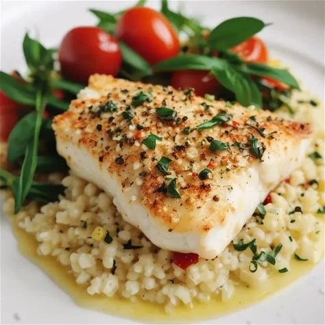 Lemon Cod Oreganata