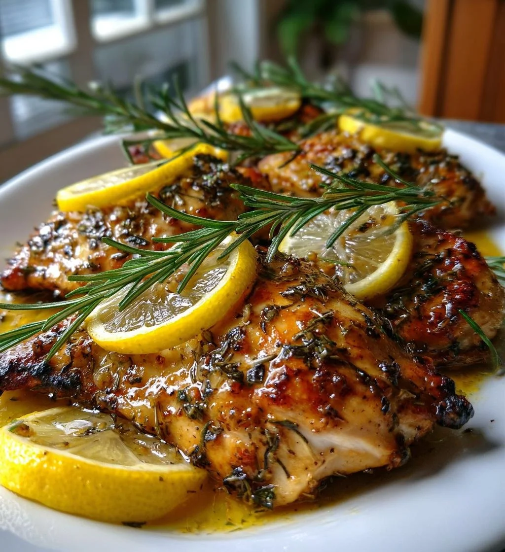 Half Lemon garlic thyme chicken✴