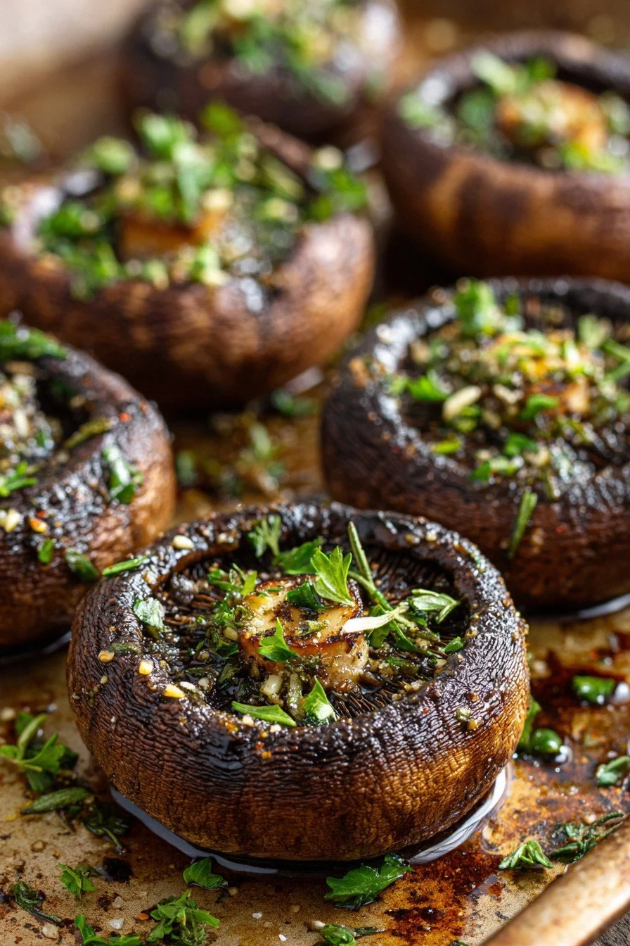 Roasted Portobello over rigatoni PomodoroⓋ