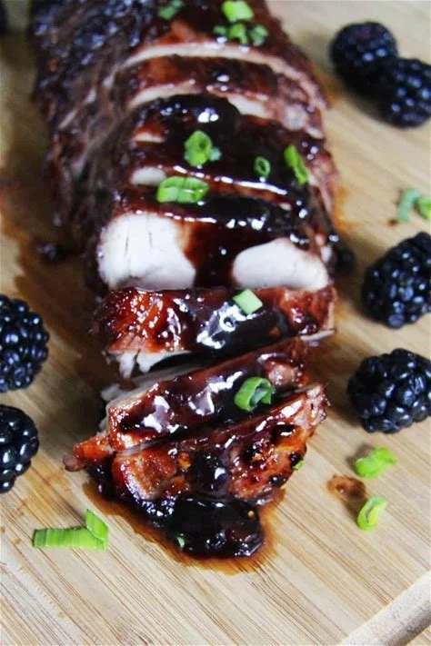 Pork Tenderloin with Blackberry Sauce✴
