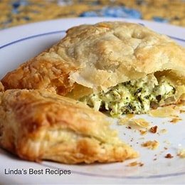 Veggie Stuffed Chicken in Puff Pastry