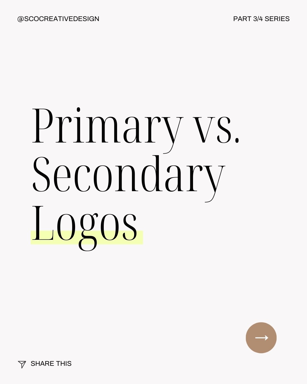 Part 3 in our Custom Brand Design Process and Deliverables Series is the Primary and Secondary Logos.

As part of our custom design process, we not only provide you with a strategic primary logo, we also provide up to two variations of the primary an