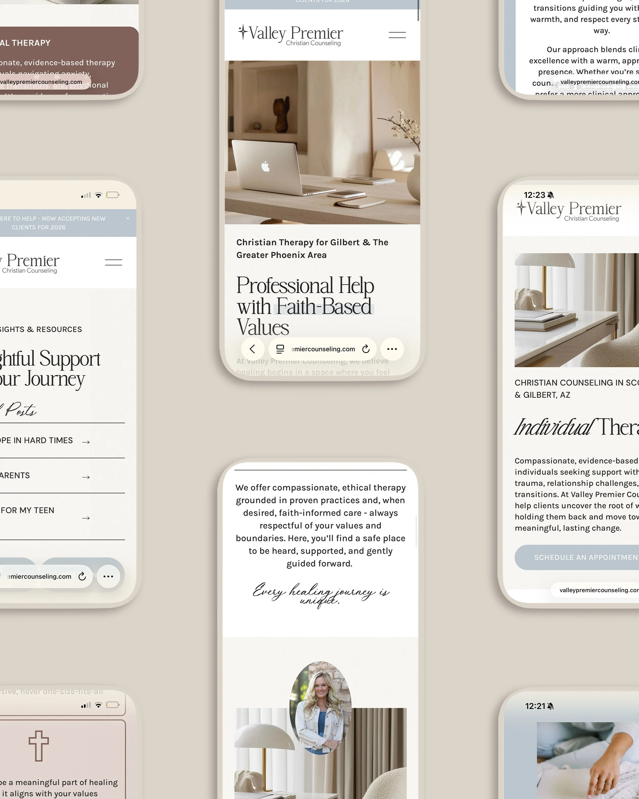 We are celebrating our client @valleypremiercounseling going live this month!

When we began working with Valley Premier Christian Counseling, our goal was to create a brand that reflected the calm, hope, and trust people are looking for when they ar