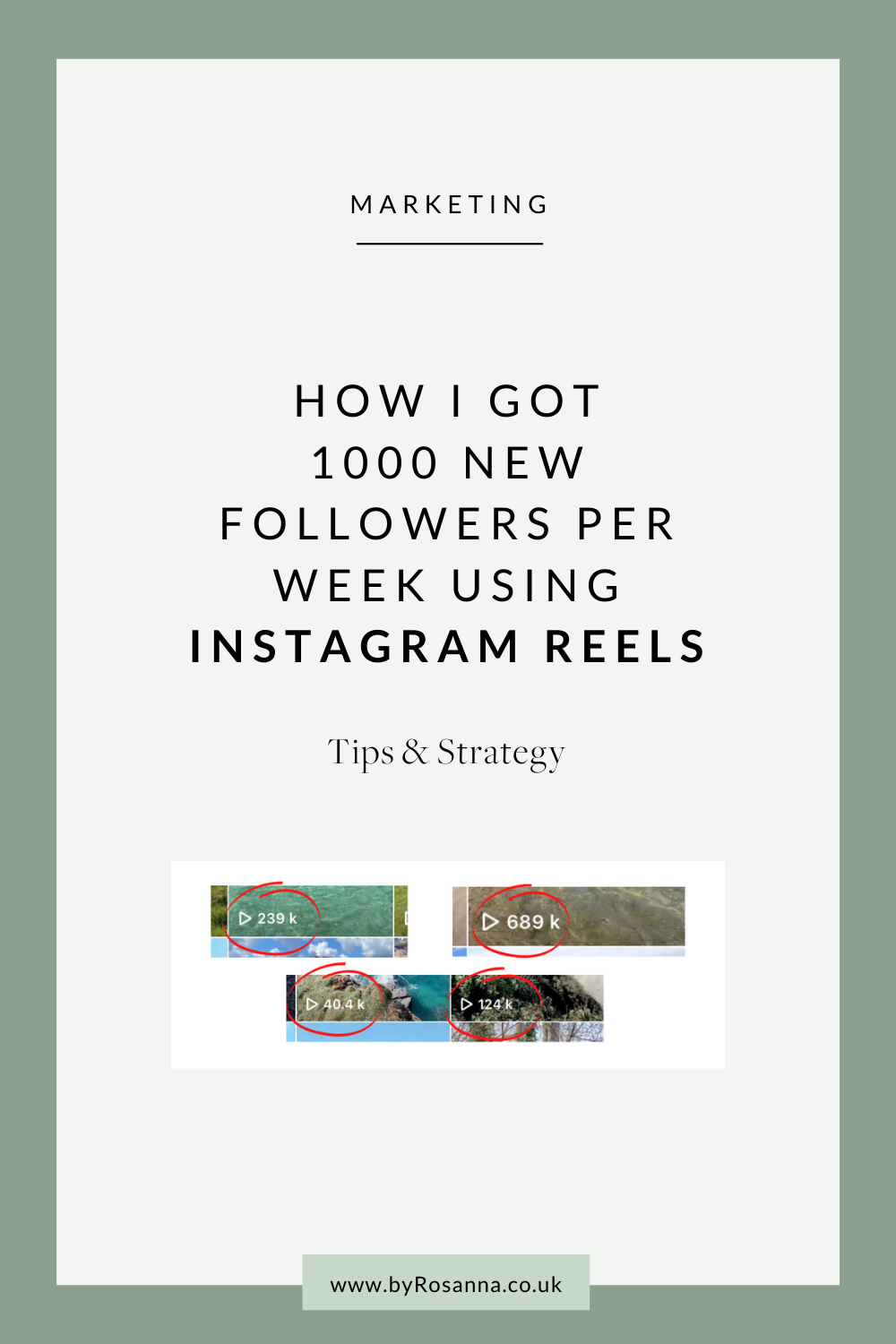 How I've Grown My Instagram By 1000 Followers a Week Using Reels