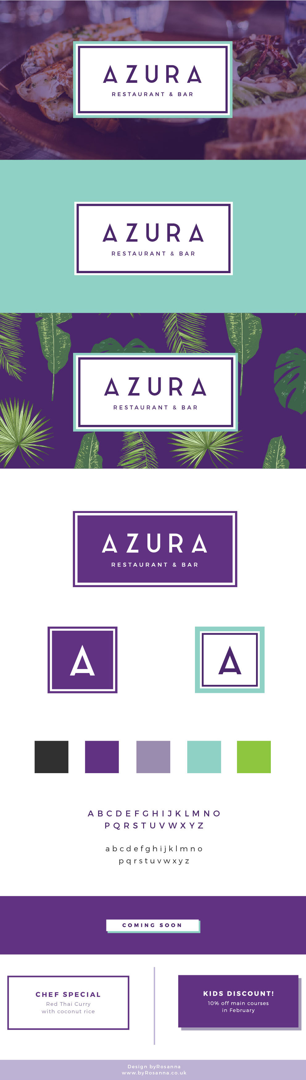 NEW LAUNCH: 'Azura Restaurant & Bar' Branding | byRosanna