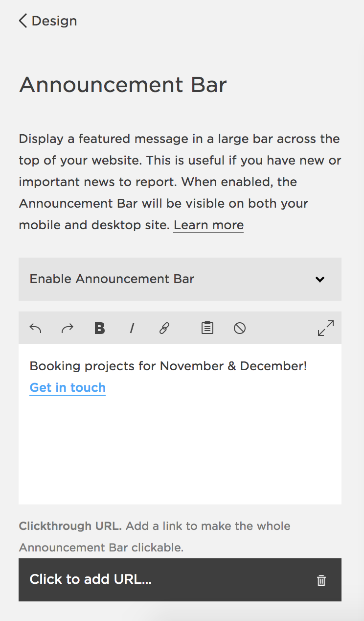 5 Ways to Use An Announcement Bar on Your Website | byRosanna