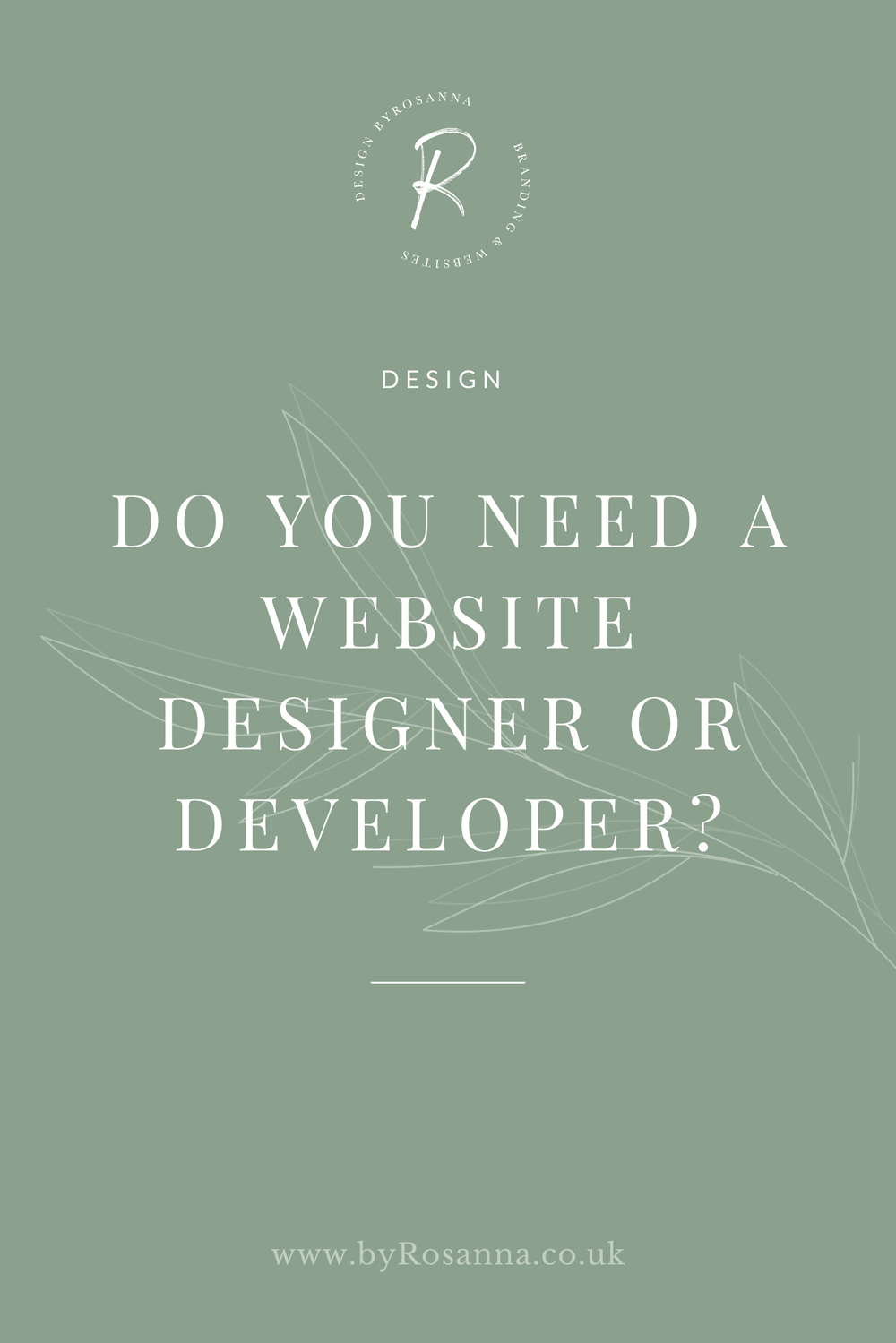 Do You Need a Website Designer or a Developer? | byRosanna | Squarespace  Website Design UK