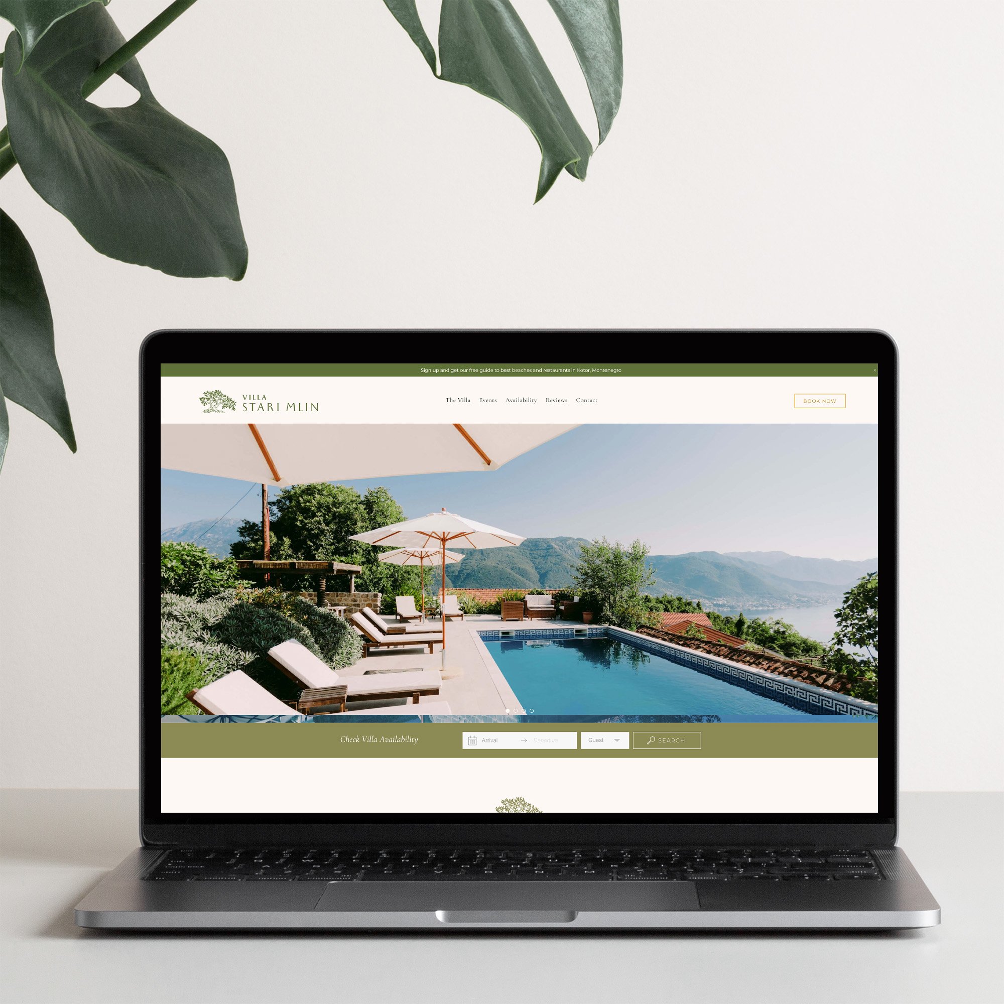 Luxury holiday villa website design