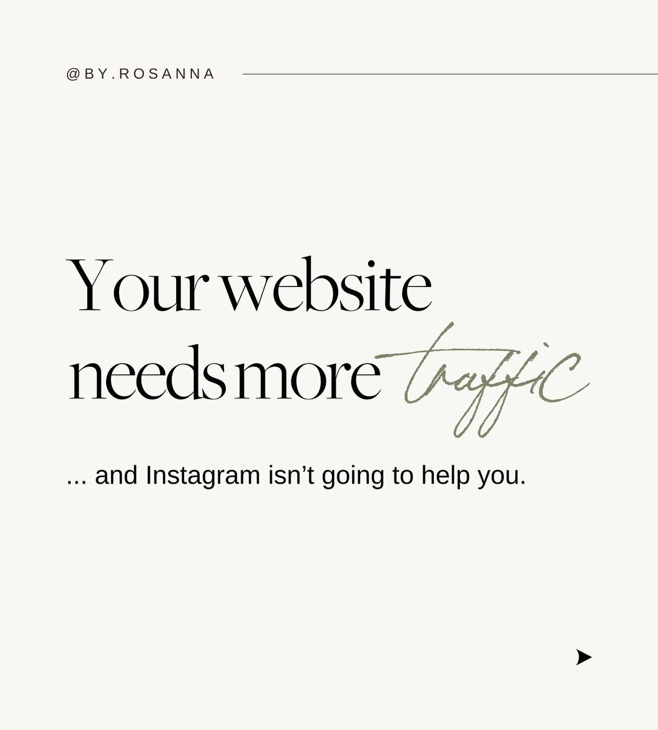 Are you using a &lsquo;traffic generating&rsquo; platform in your marketing strategy?⁠
⁠
Pinterest can be SO powerful for this, because it&rsquo;s so much easier for users to click through to your website 👏🏼⁠
⁠
Instagram is great for nurturing a co