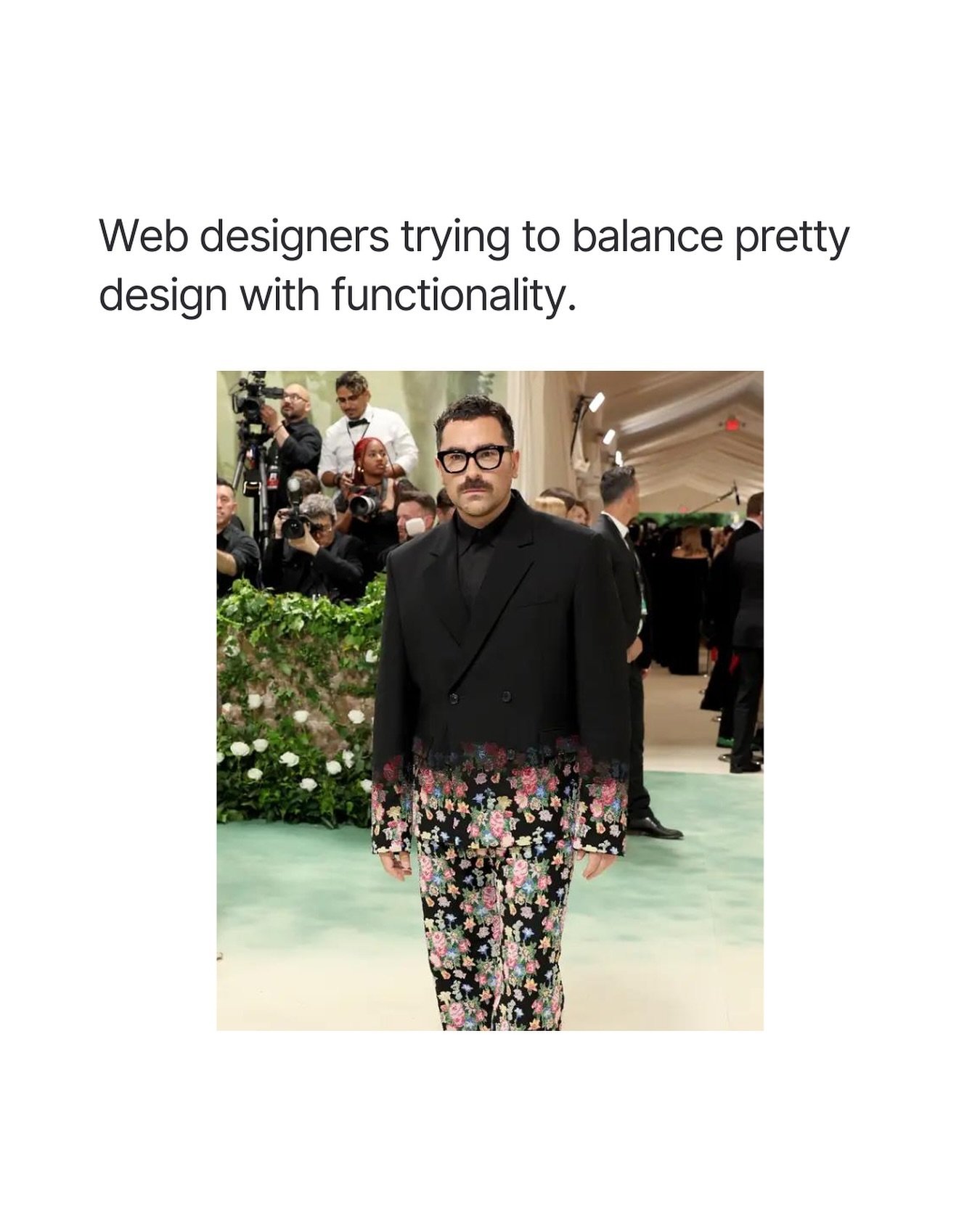Great web design is so much more than pretty layouts &amp; fancy features! 💫⁠
⁠
We also need to prioritise:⁠
🤍 SEO⁠
🤍 Accessibility⁠
🤍 User journeys⁠
🤍 Strategy &amp; goals⁠
⁠
It&rsquo;s definitely an art/skill balancing all this backstage funct