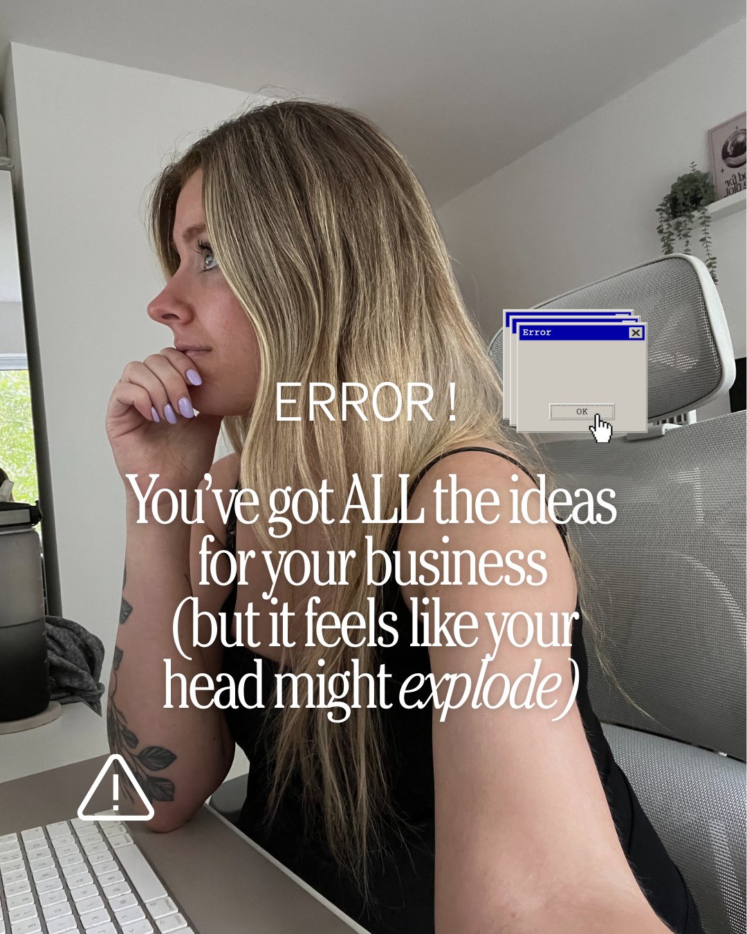 Comment 'BIZ PLAN' and I'll send you the template 💻☺️⁠
⁠
Honestly keeping all your business plans and ideas in your head (or your Notes app 👀) is NOT the one. It's why your brain is feeling chaotic 🙅🏼&zwj;♀️⁠
⁠
You need a simple space to store th