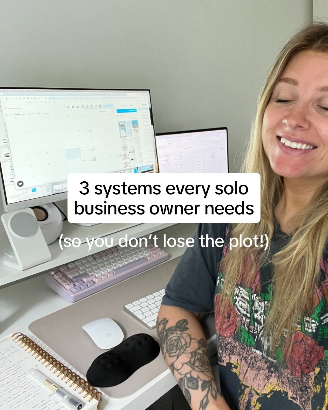 My non-negotiables to keep me on track! ✅

As a solo business owner it&rsquo;s all down to us to remember where we are with project, clients to follow up with, what tasks need doing to move our business forward etc. And then what happens if we&rsquo;