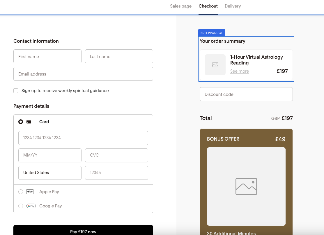 Sell products & services with Flodesk checkout