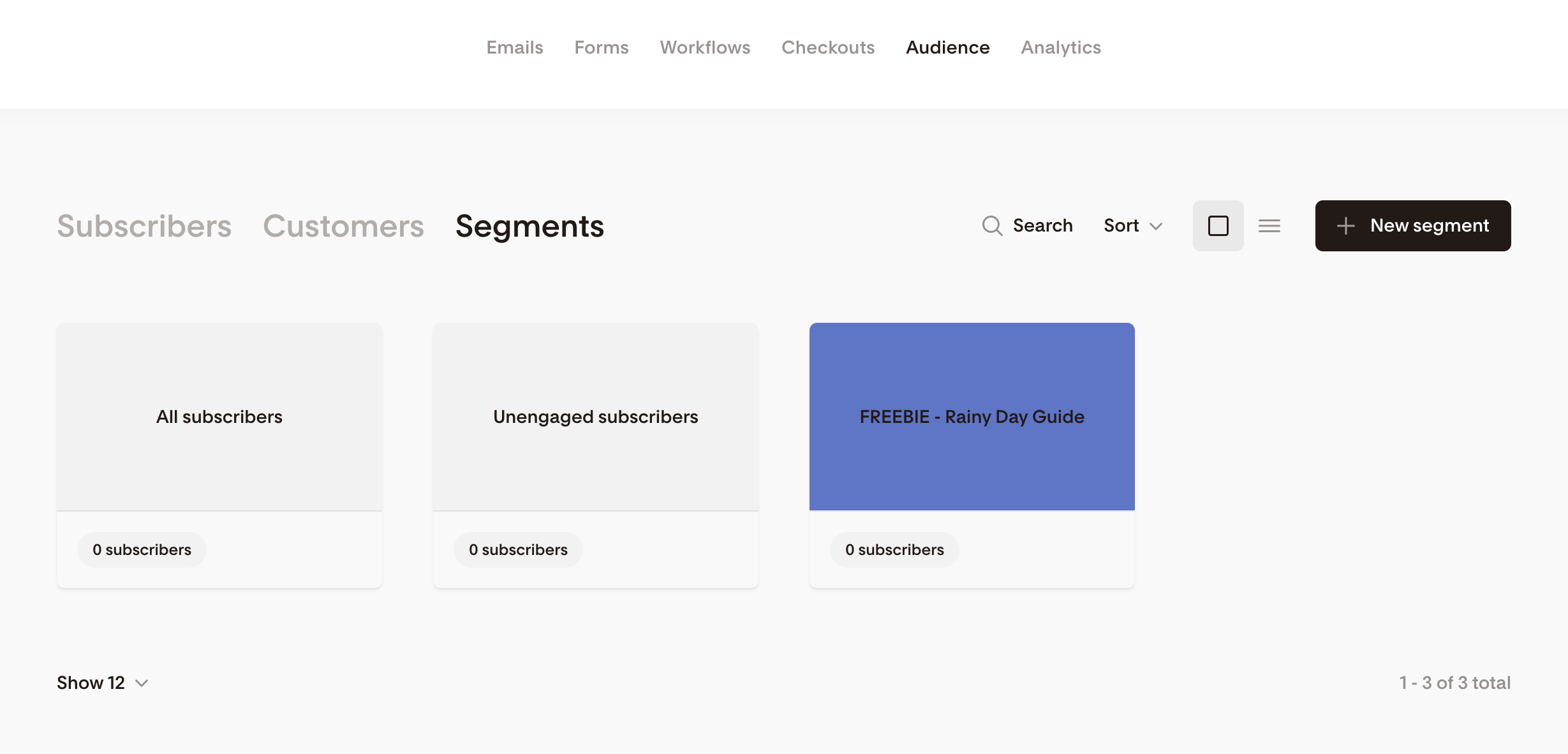 Flodesk segments
