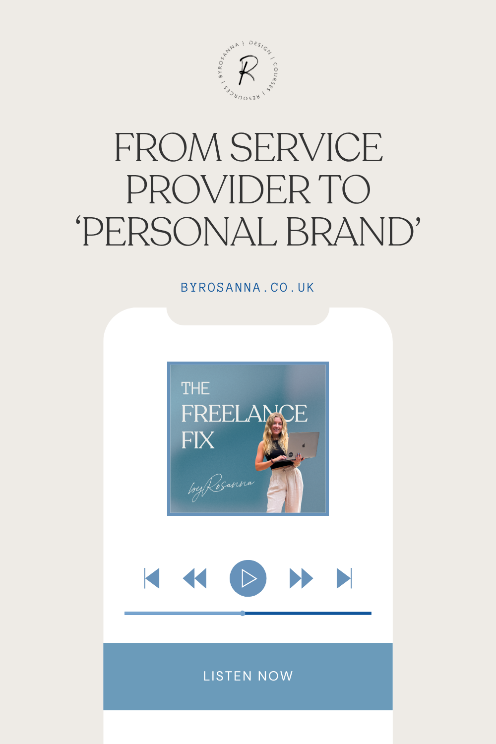 From service-provider to ‘personal brand / founder’
