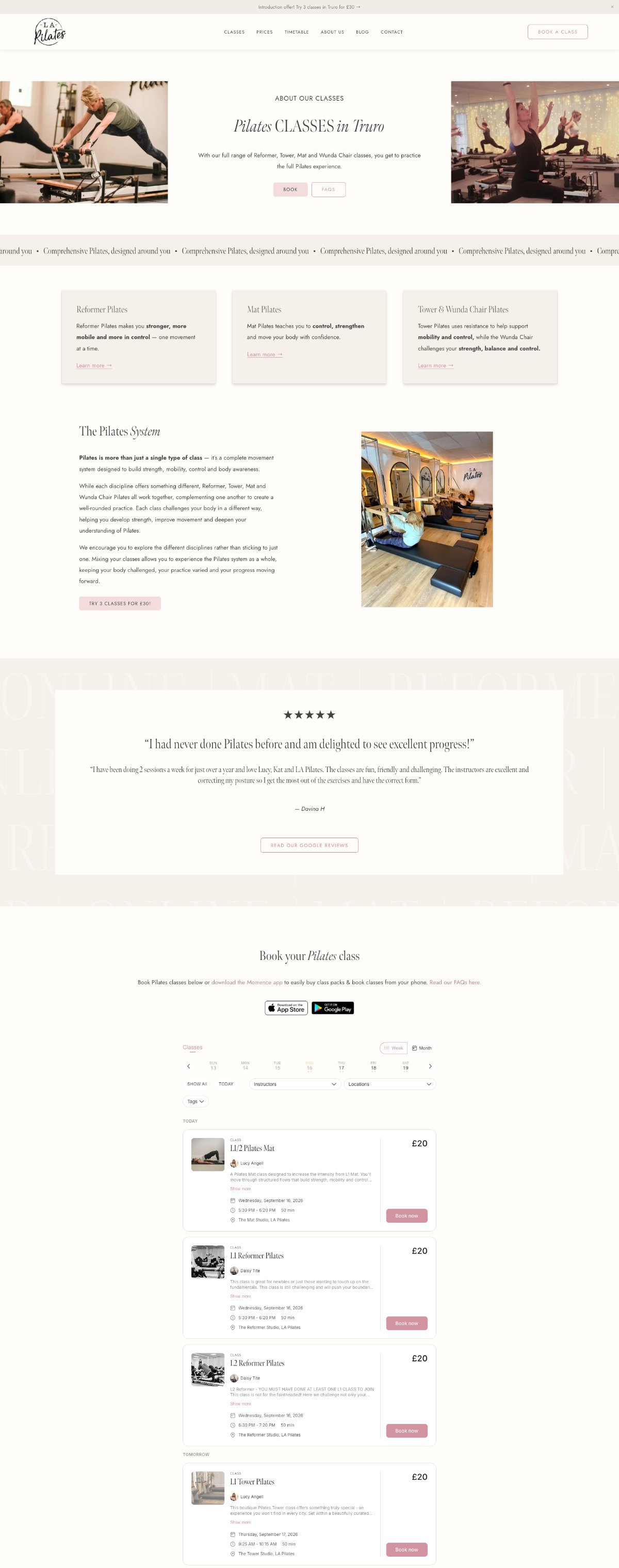 Squarespace website design