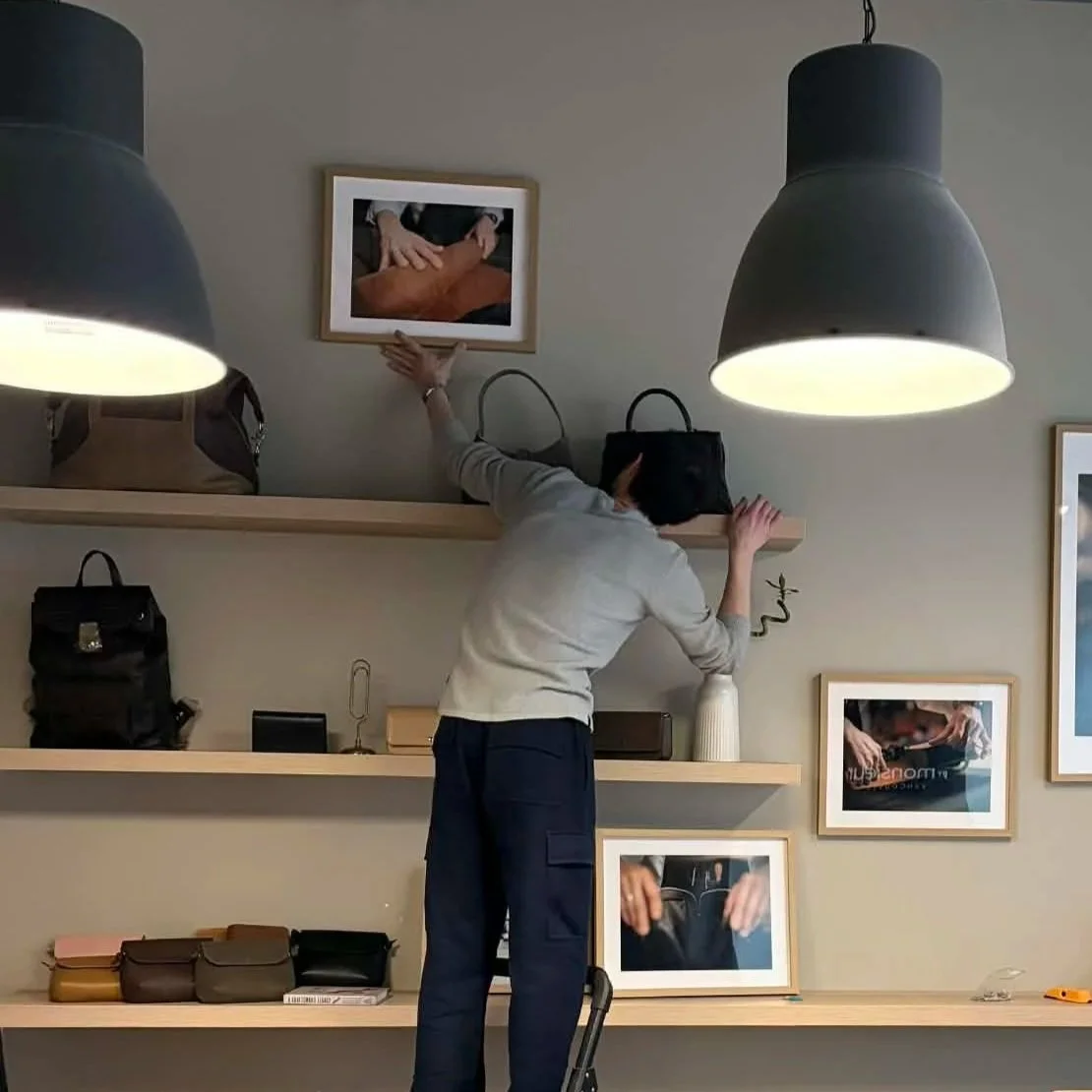 Joe in his atelier, photographed by Dani Cruz