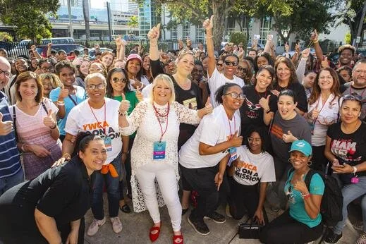 Volunteers gathered for the SOAP Project Miami Super Bowl outreach to distribute trafficking awareness soap and resources to local hotels.