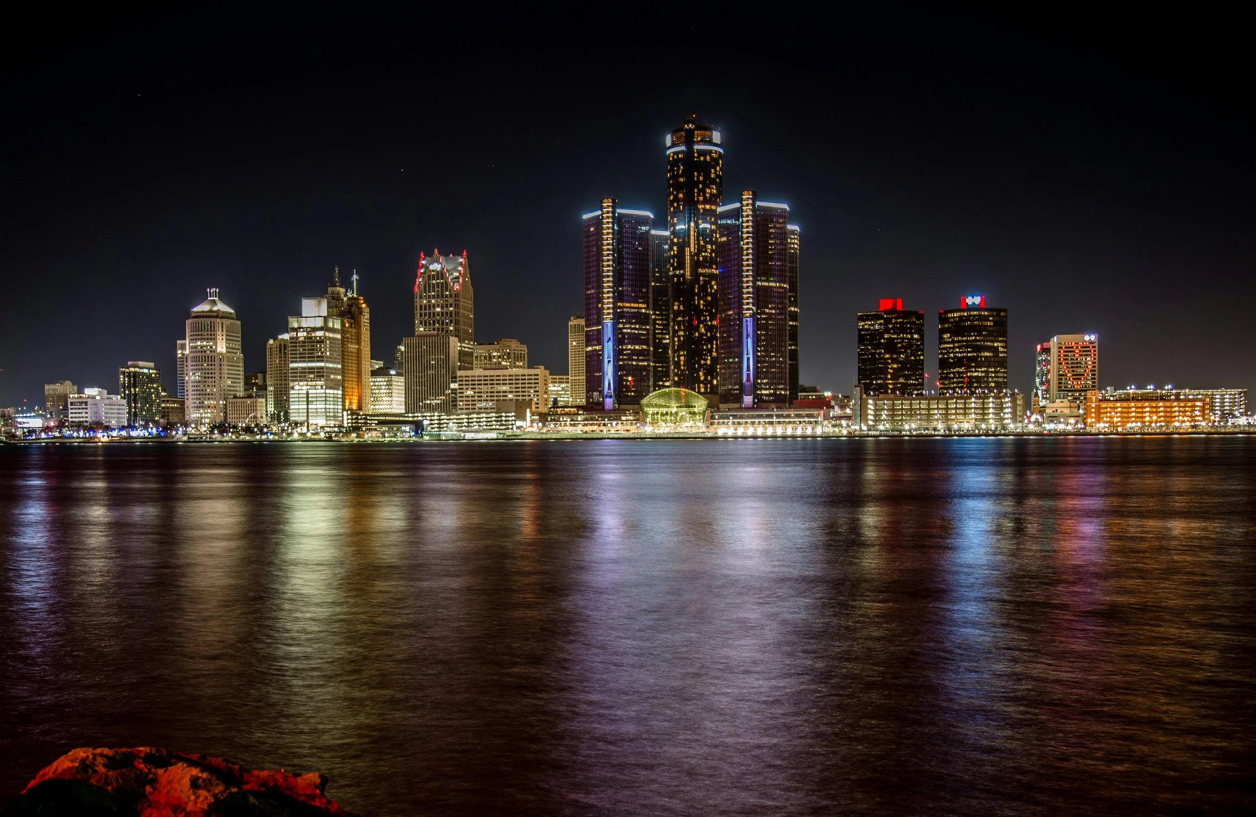 Detroit skyline representing The SOAP Project's human trafficking awareness outreach in the Brightmoor community of Metro Detroit.