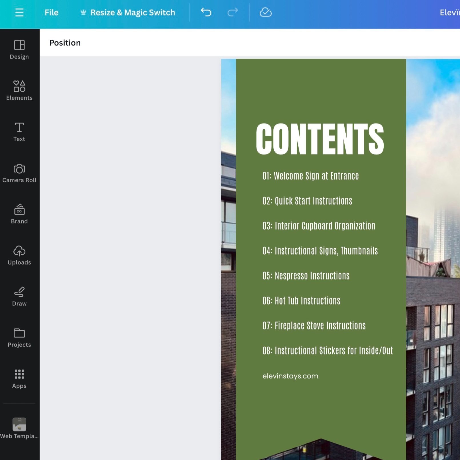 The Superhost Mentors for Elevïn Hosted Stays_Short Term Rental and Vacation Experts_Signs and Label Templates_Table of Contents
