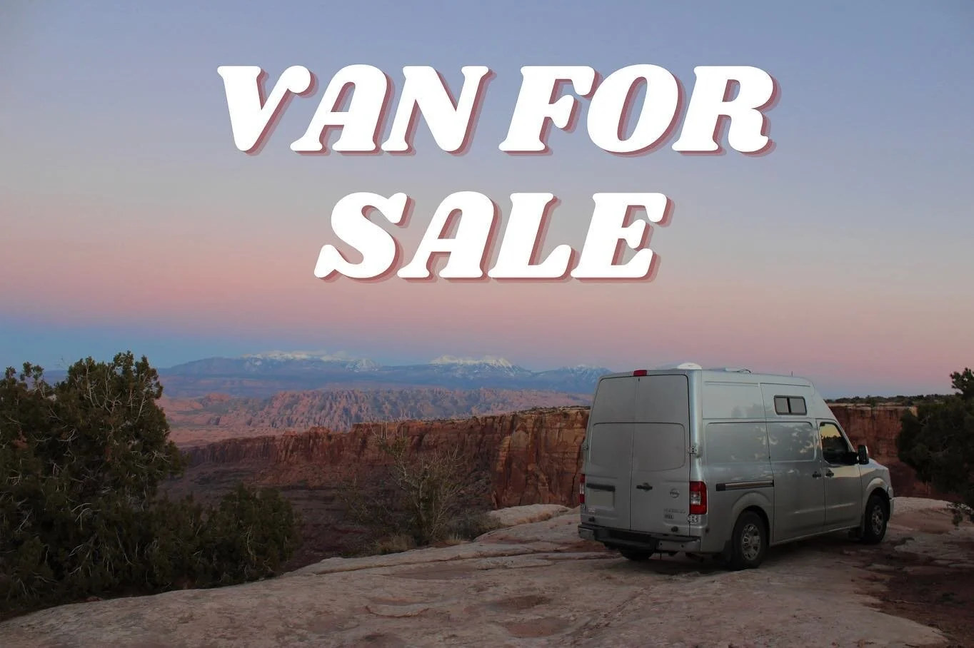VAN FOR SALE!

LISTING LINK IN BIO!

$49,000 or best offer! Price is negotiable.

This Nissan van is ready for you to hit the road for long or short-term travel.

We purchased this van in August 2020, converted it through the fall and winter, and lef