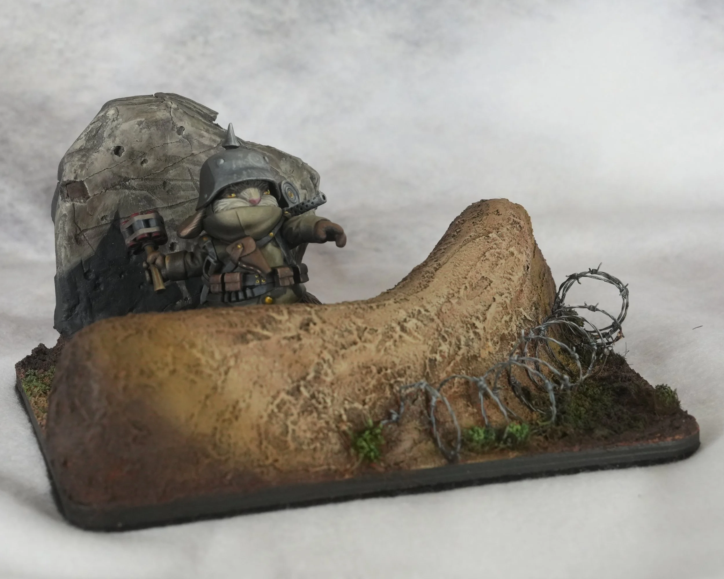 1st Place Diorama & BEST IN SHOW - Trench Bunny by John Baggett