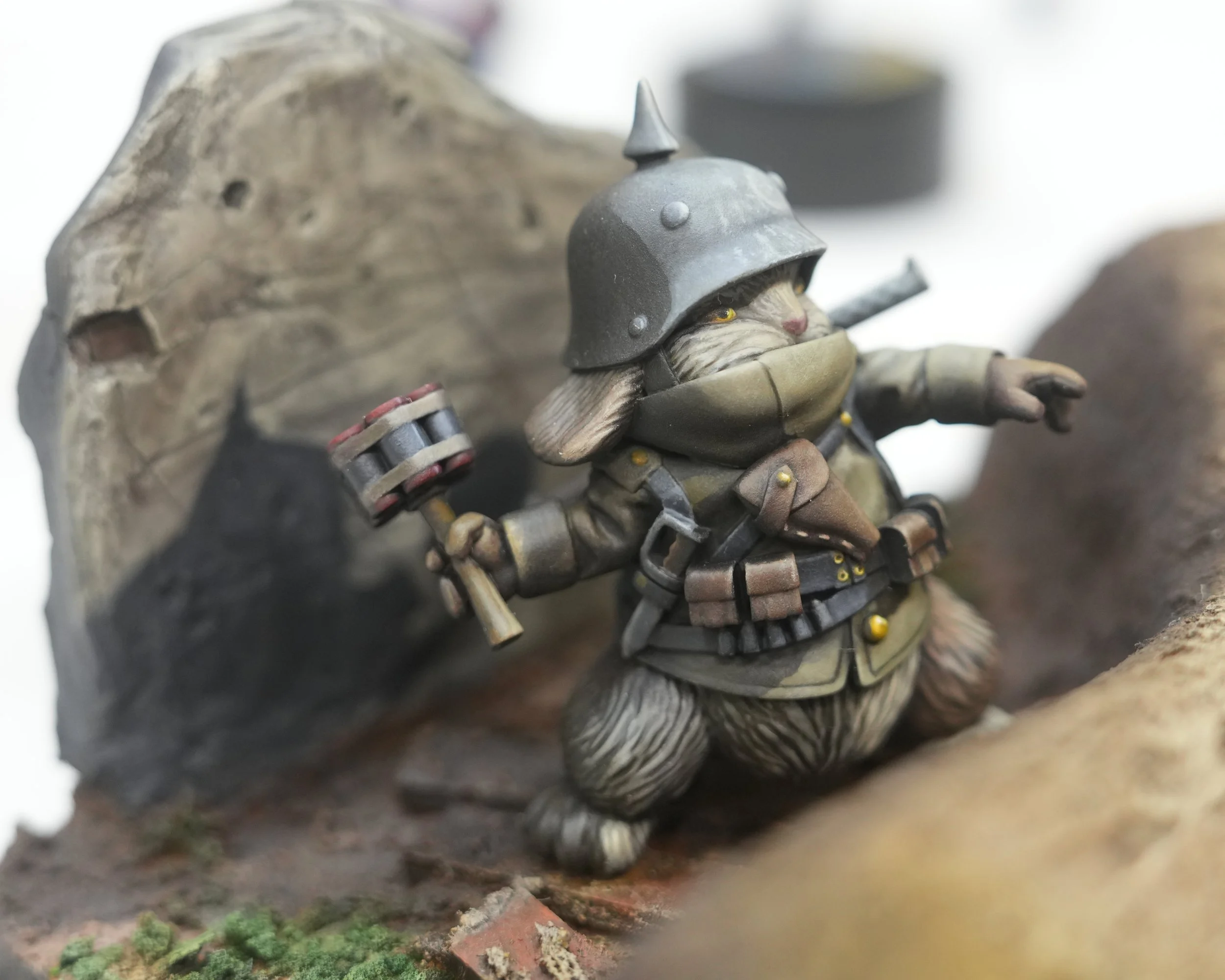 1st Place Diorama & BEST IN SHOW - Trench Bunny by John Baggett