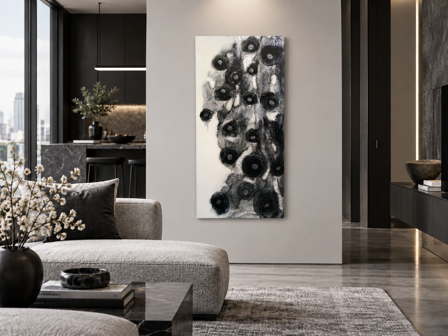 Black Magic – Original Moody Abstract Painting