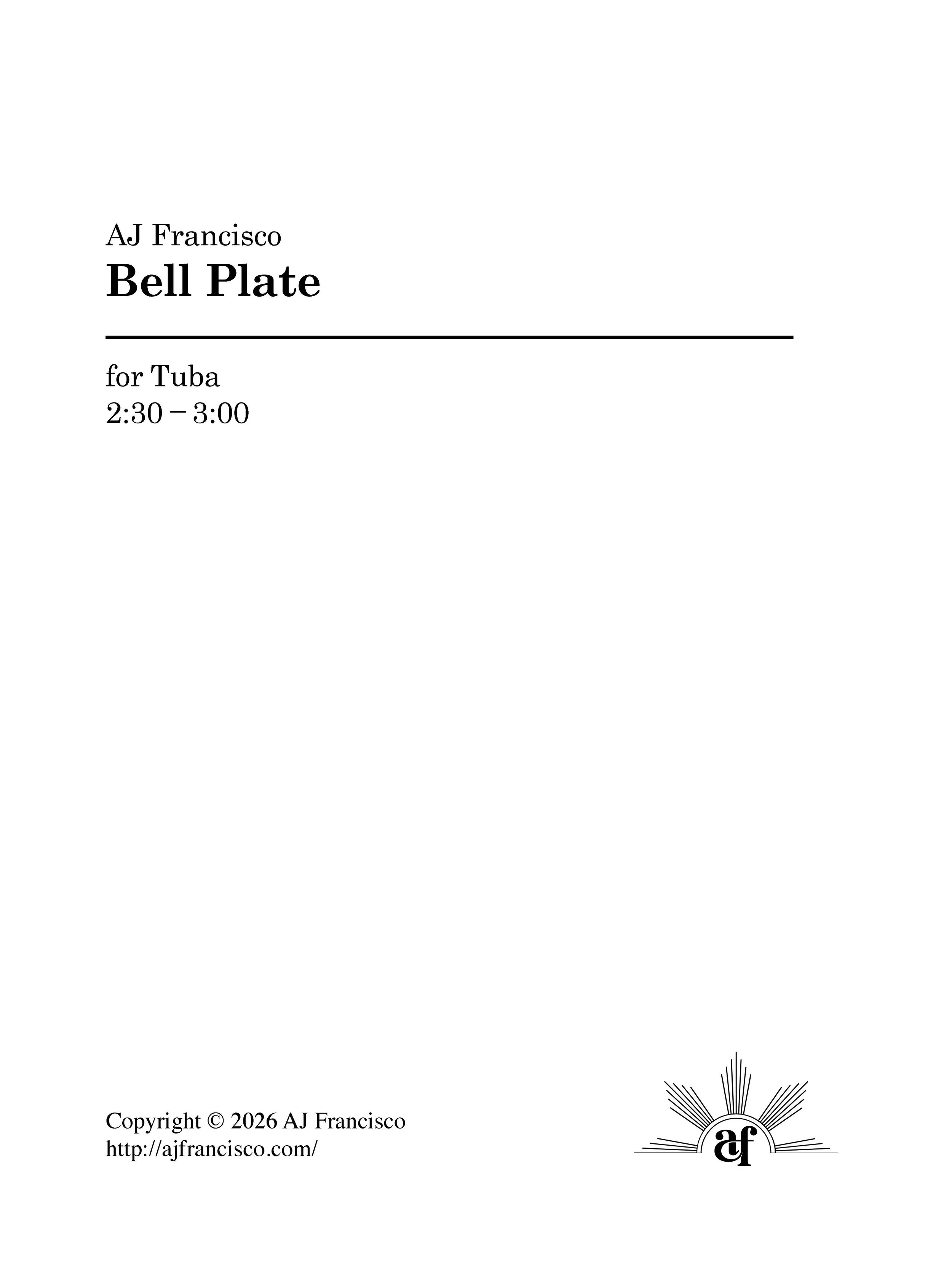 Bell Plate | Tuba