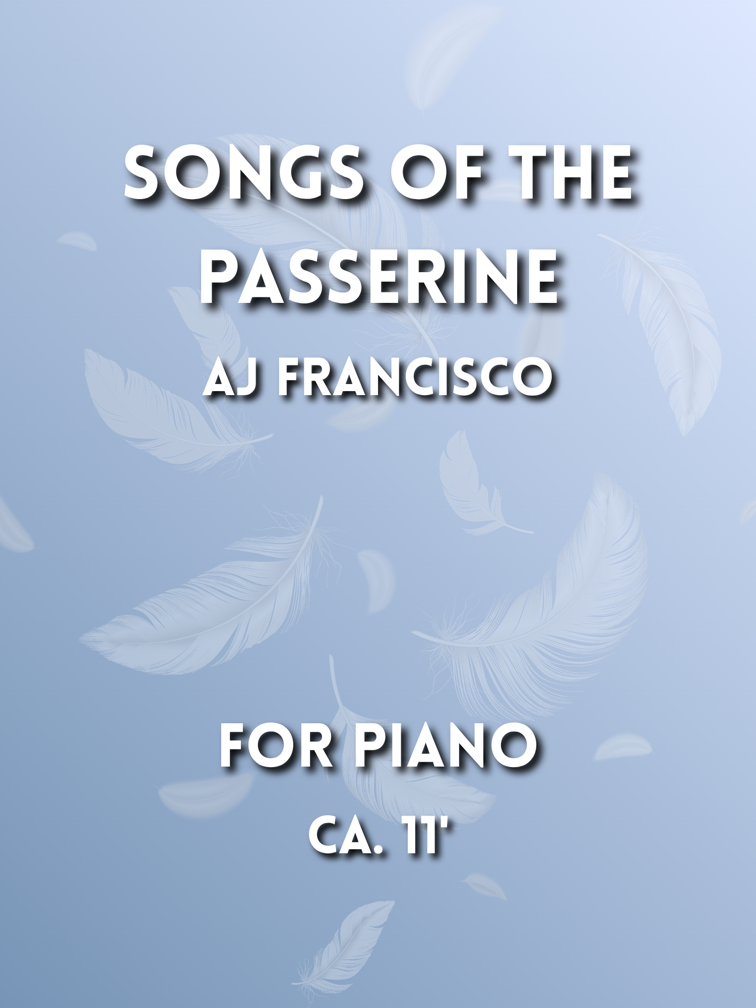 Songs of the Passerine | Piano