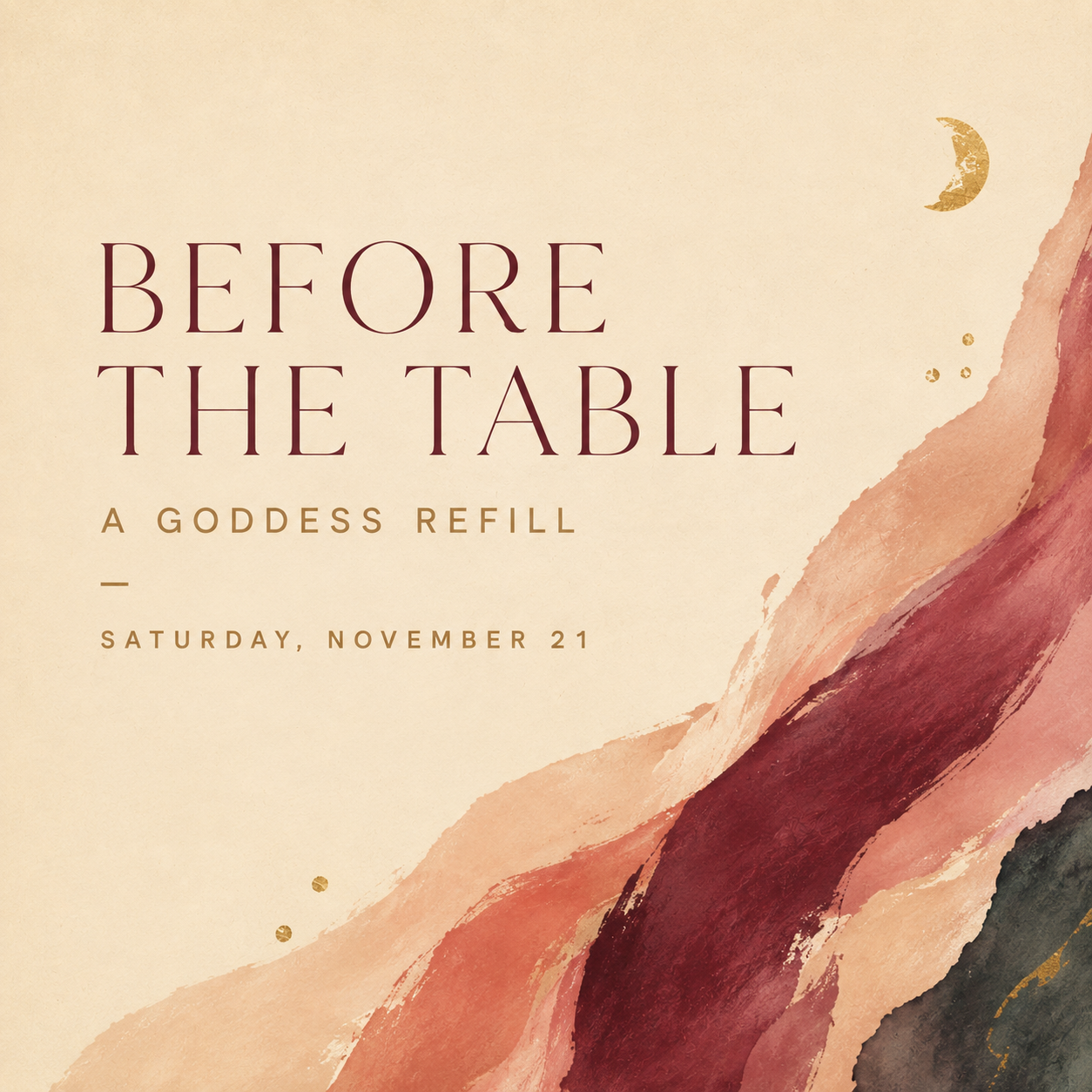 Before the Table A Goddess Refill