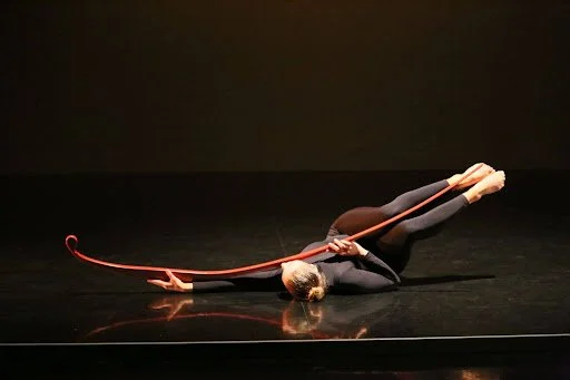 "Dancer in Black with Bow" dance work by Janet Meskin (Photo by Brad Petot)