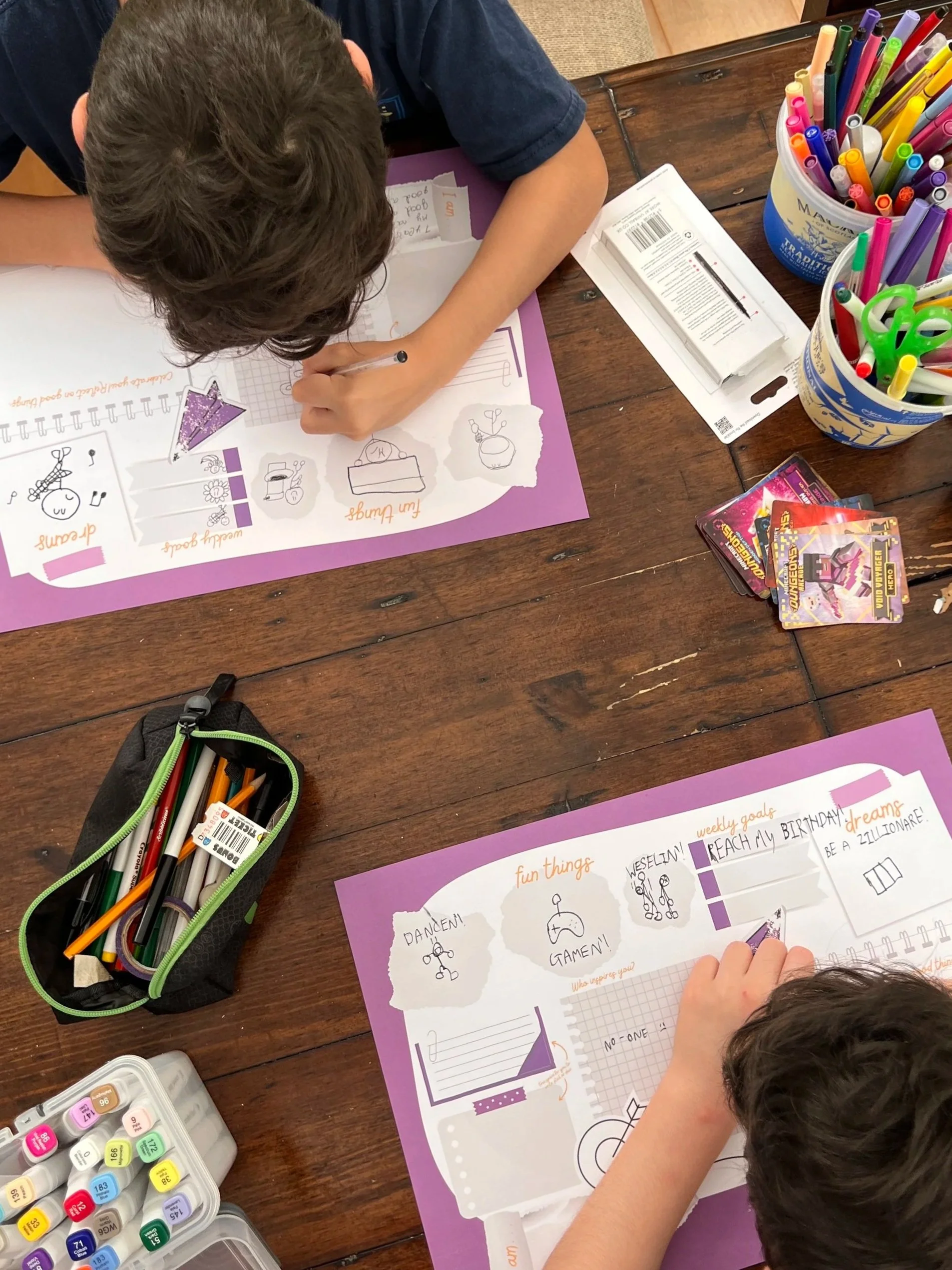 Why kids should be Dreaming Big- And How Vision Boards can help as well as our desk pads