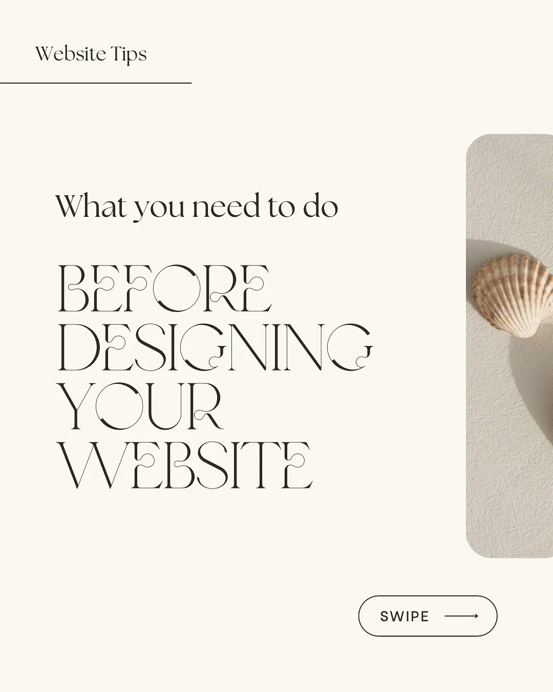 🪴Thinking of designing your website? 🪴

Before you dive in, there are a few must-dos to make sure it actually works for your business. Swipe through to get clear on what to do first!
