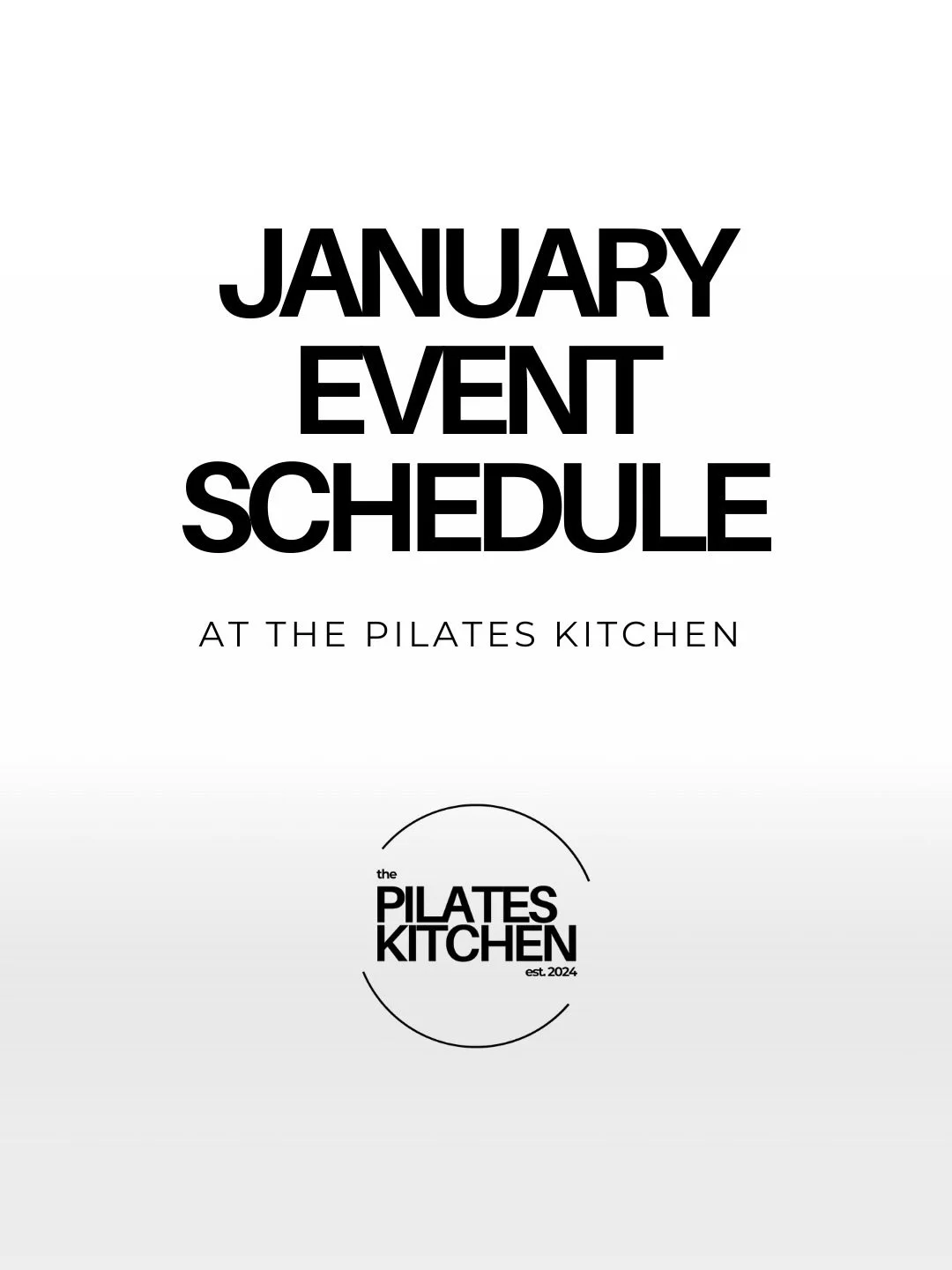 Come one, come all! Party&rsquo;s picking up this January &amp; you&rsquo;re invited. Join us for a variety of events centered around movement, curated specifically for The Pilates Kitchen community. 

Visit the link in bio to reserve your spot!