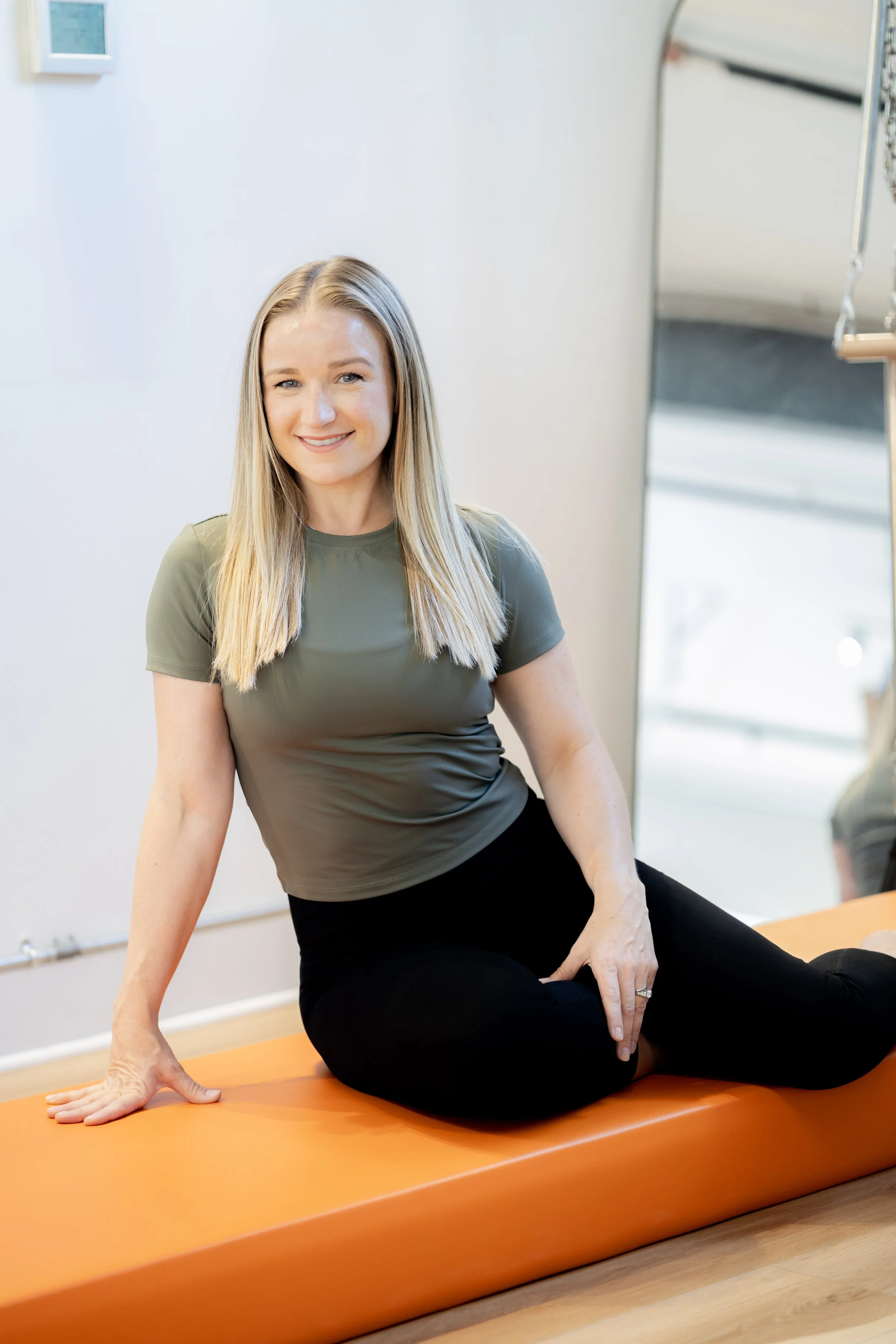 Kelly is a classical Pilates instructor at the Pilates Kitchen in RiNo