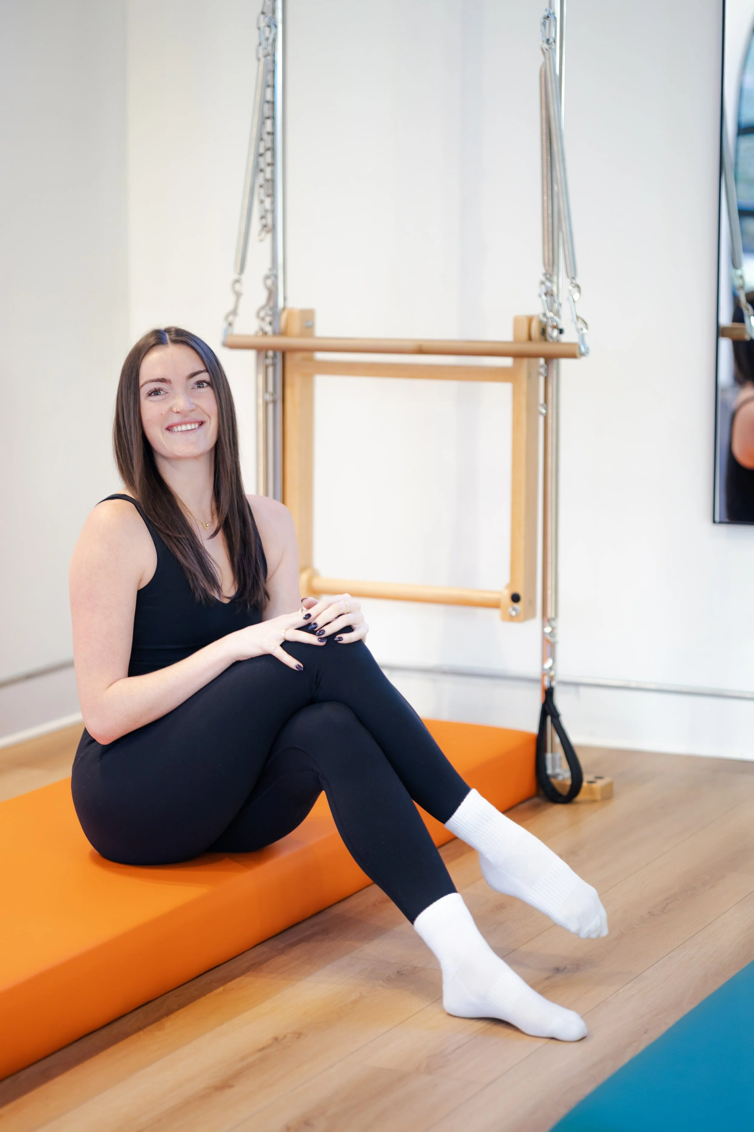 Sadie teaching classical Pilates at the Pilates Kitchen.