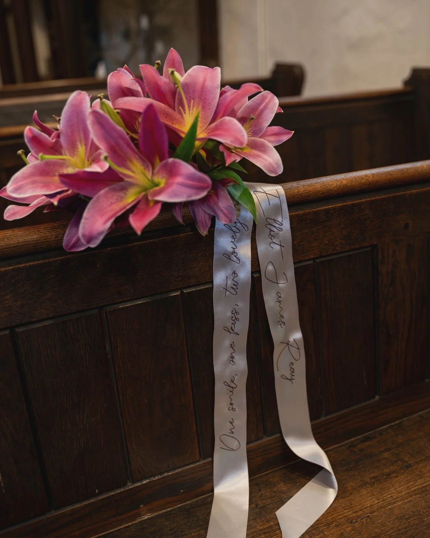 One smile, one kiss, two lonely hearts - Elliot James Reay 
Part of our music quote ribbon collection is this gorgeous tribute!! Customise your own bouquet ribbon with hand embroidered monograms!

#weddingmusic 
@megannancycreative