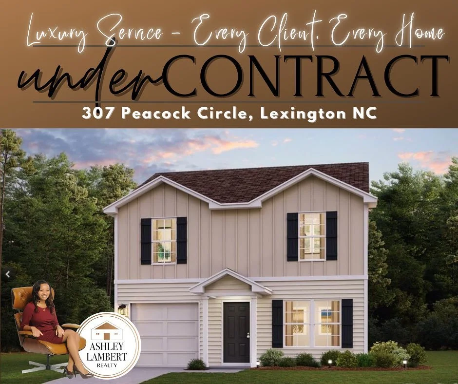 🍾 Congratulations to my client who found a beautiful NEW home in Lexington (aka BBQ Capital of NC) One thing that stuck out for me is the lot sizes, which you will NOT find in Charlotte. 
👩🏽&zwj;💼Ashley Jamerson is a Full-Time, NC Realtor and Own