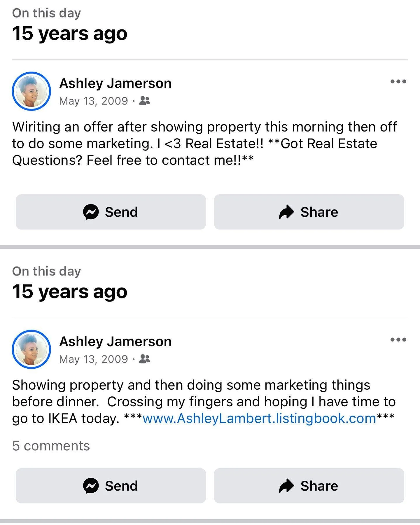When my memories on Facebook pop up showing I have been on the Real Estate Roller Coaster 🎢 ride for years 😎
