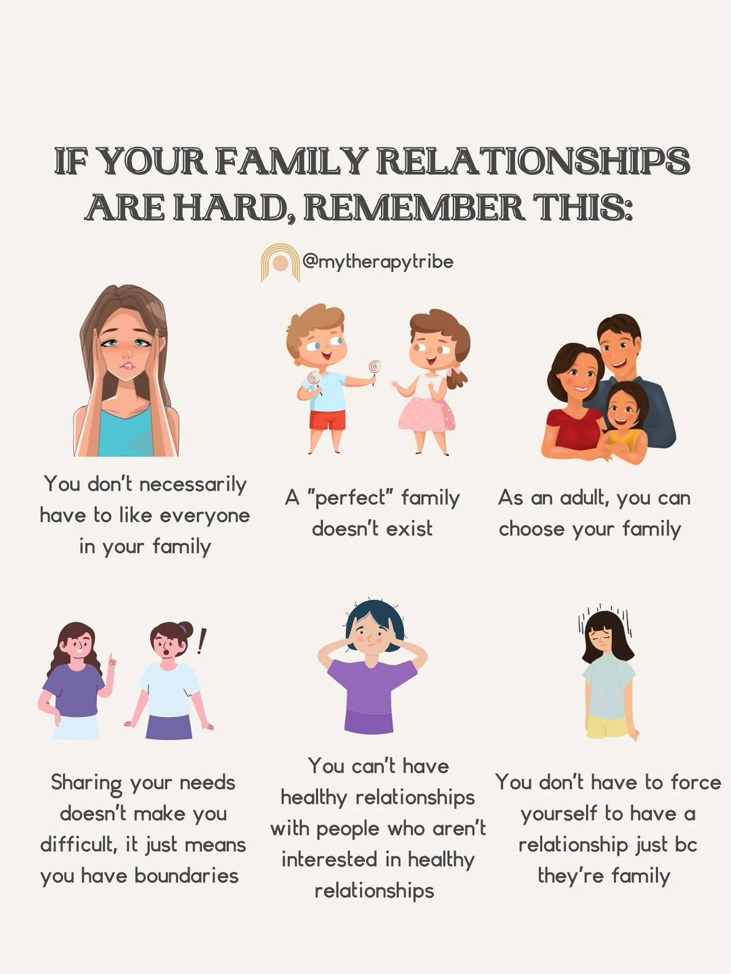 Family can be complicated. Sometimes the healthiest thing you can do for yourself is let go of the pressure to make it look like the &ldquo;perfect&rdquo; family and instead focus on what&rsquo;s real, respectful, and safe for you. 💛

Which reminder