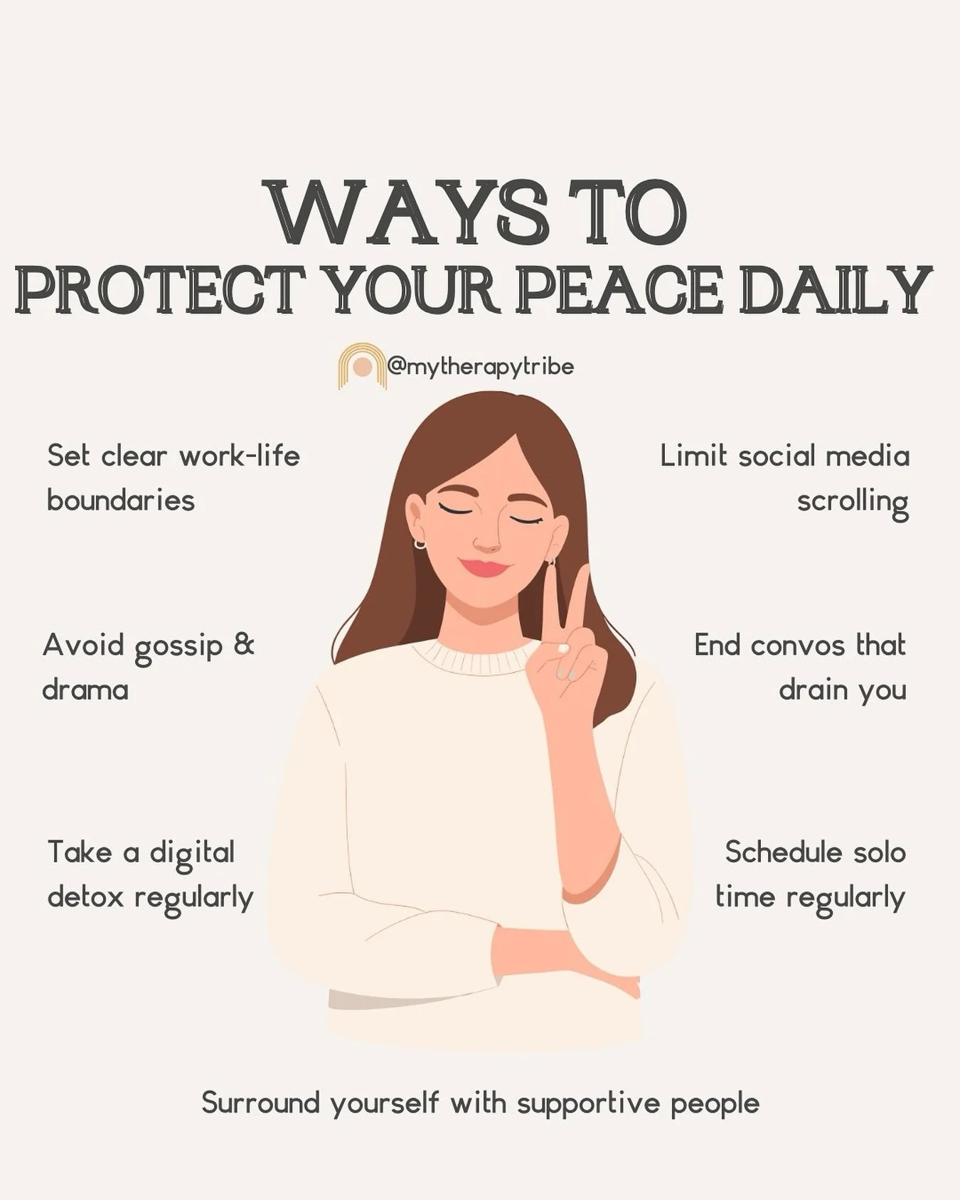 ✨ Your peace is non-negotiable. ✨

Small, daily actions add up to BIG protection for your mental, emotional, and even physical well-being. 

Which of these peace-protecting habits are already part of your day, and which one do you need to start pract