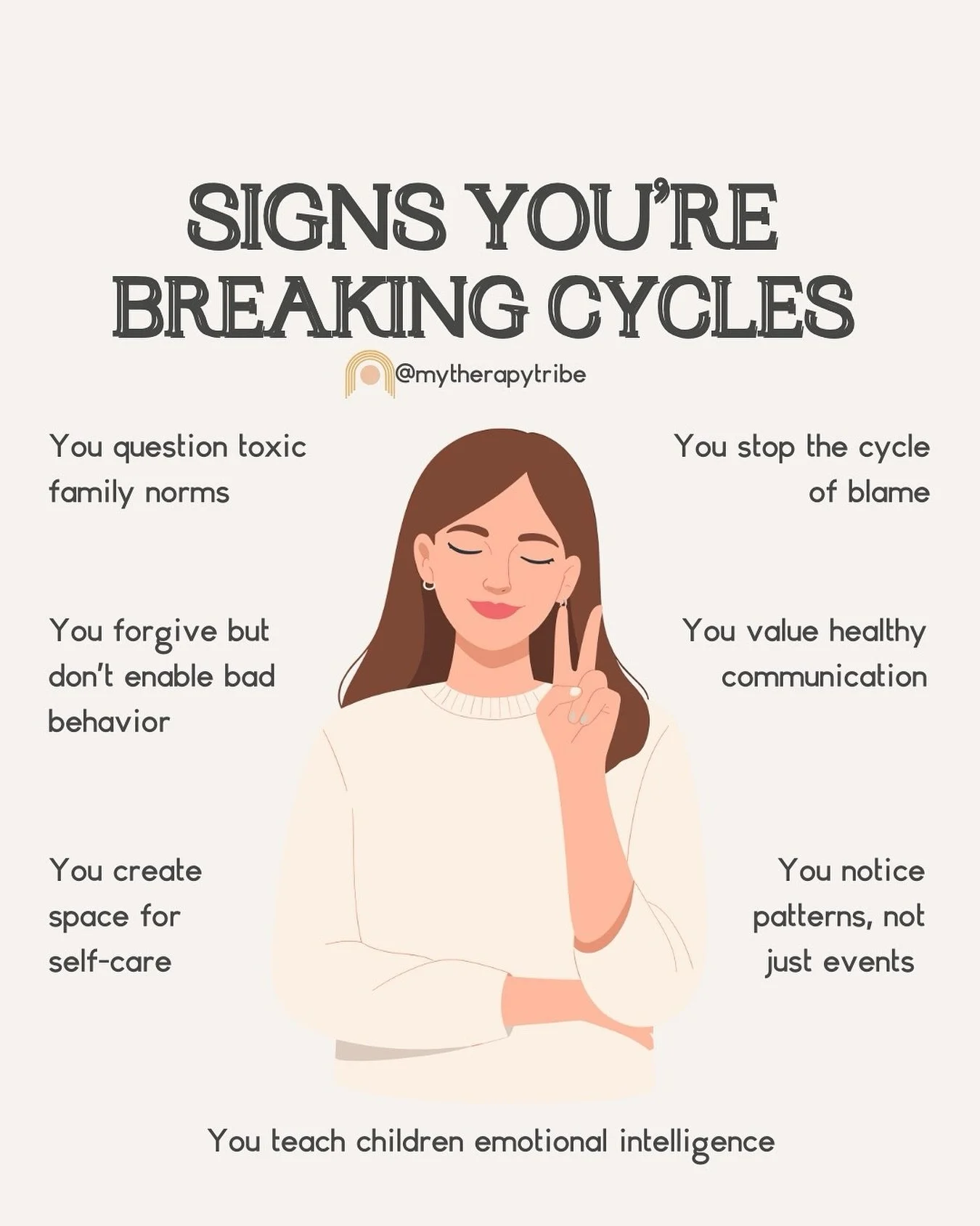 I knew I was breaking generational cycles the first time I paused before reacting the way I was taught to.

Instead of yelling, I took a breath.

Instead of shutting down, I talked it out.

Instead of pretending everything was fine, I told the truth.