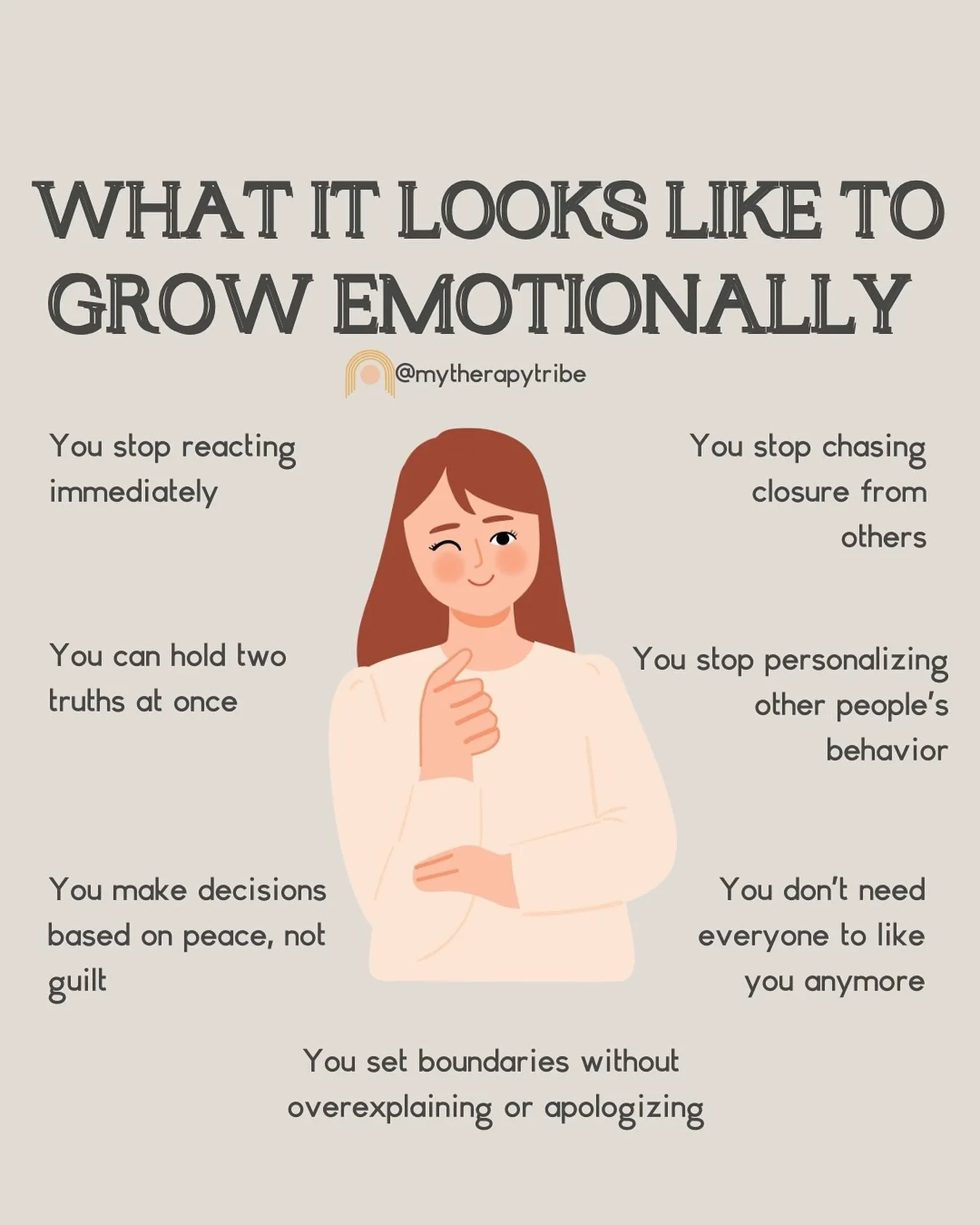 Emotional growth doesn&rsquo;t always look glamorous, sometimes it looks like deep breaths instead of quick reactions, silent goodbyes instead of arguments, and learning to sit with uncomfortable truths instead of running from them.

It&rsquo;s not a