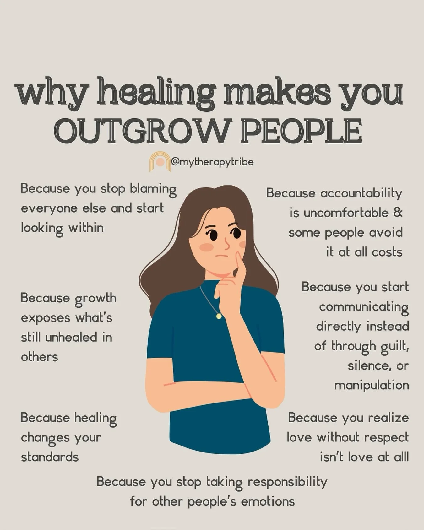 Sometimes healing means realizing you were the glue holding unhealthy dynamics together. 😩

Once you stop people-pleasing, overexplaining, or carrying other people&rsquo;s emotions, the relationship shifts.

You&rsquo;re not difficult. You&rsquo;re 