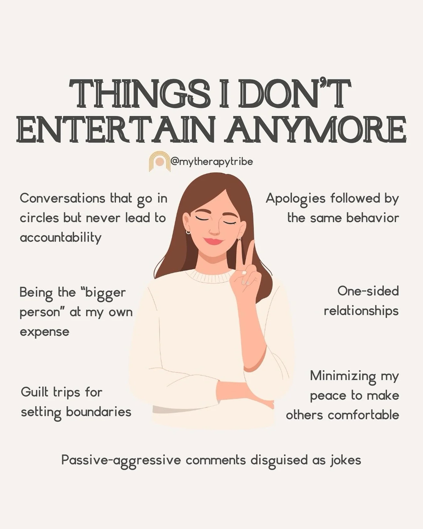Peace started coming easier when I stopped entertaining things that drained me. 🙈

The arguments that went nowhere.

The one-sided effort.

The constant explaining of who I am and what I meant.

You get to outgrow chaos. You get to walk away quietly