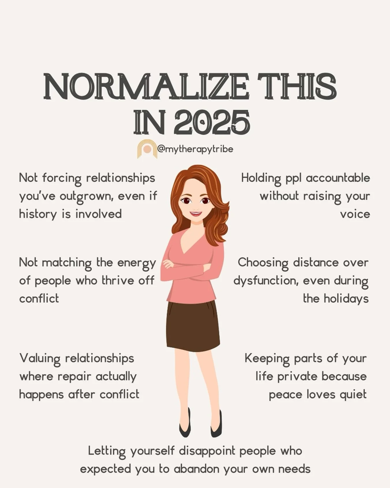 We&rsquo;re not doing performative healing in 2025.

We&rsquo;re doing the uncomfortable, unglamorous, deeply freeing kind, the kind that changes the way you show up in every relationship you have. ✨

These are the things we&rsquo;re normalizing this