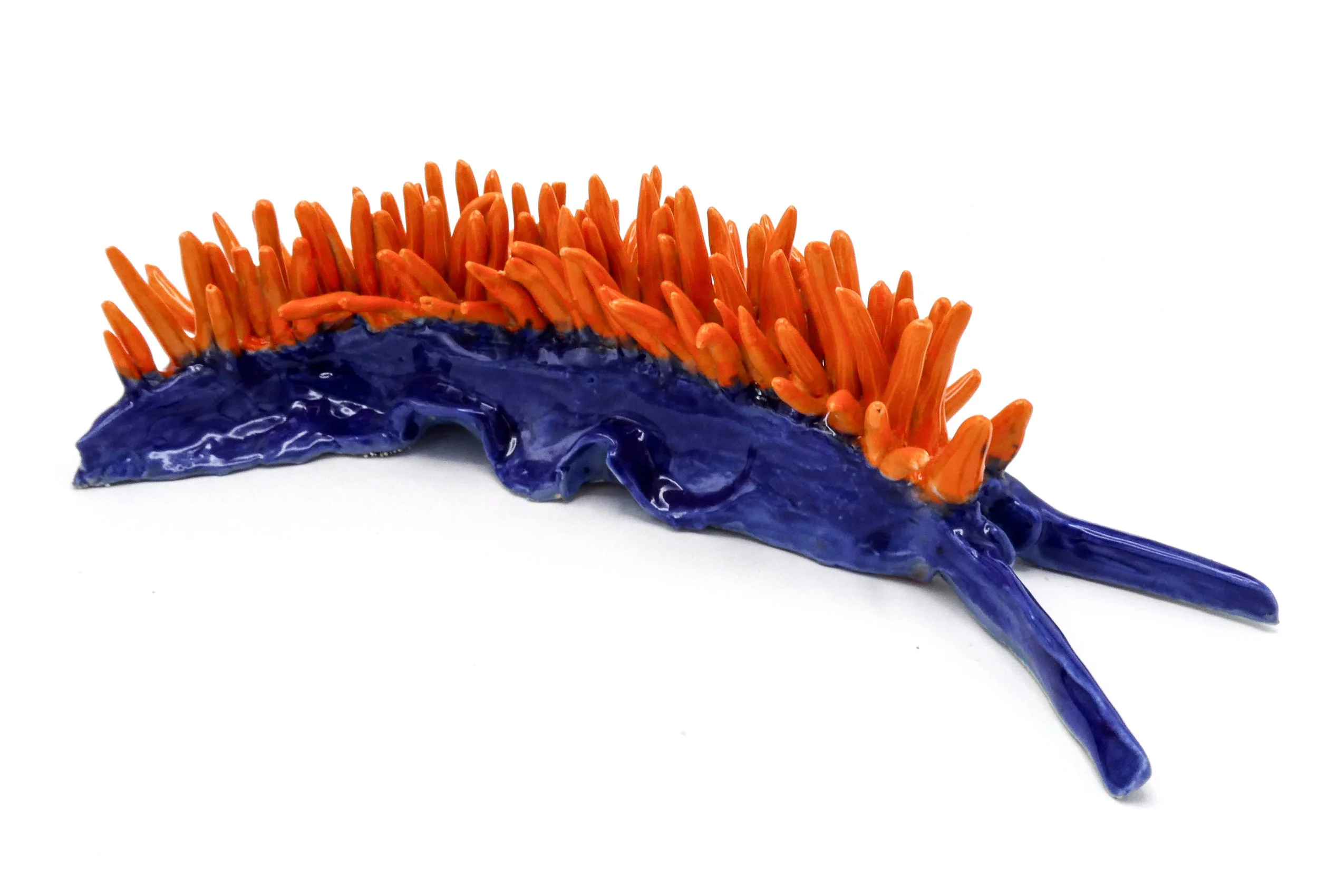 Nudibranch, 2026, Glazed stoneware, 11" x 3" x 6"