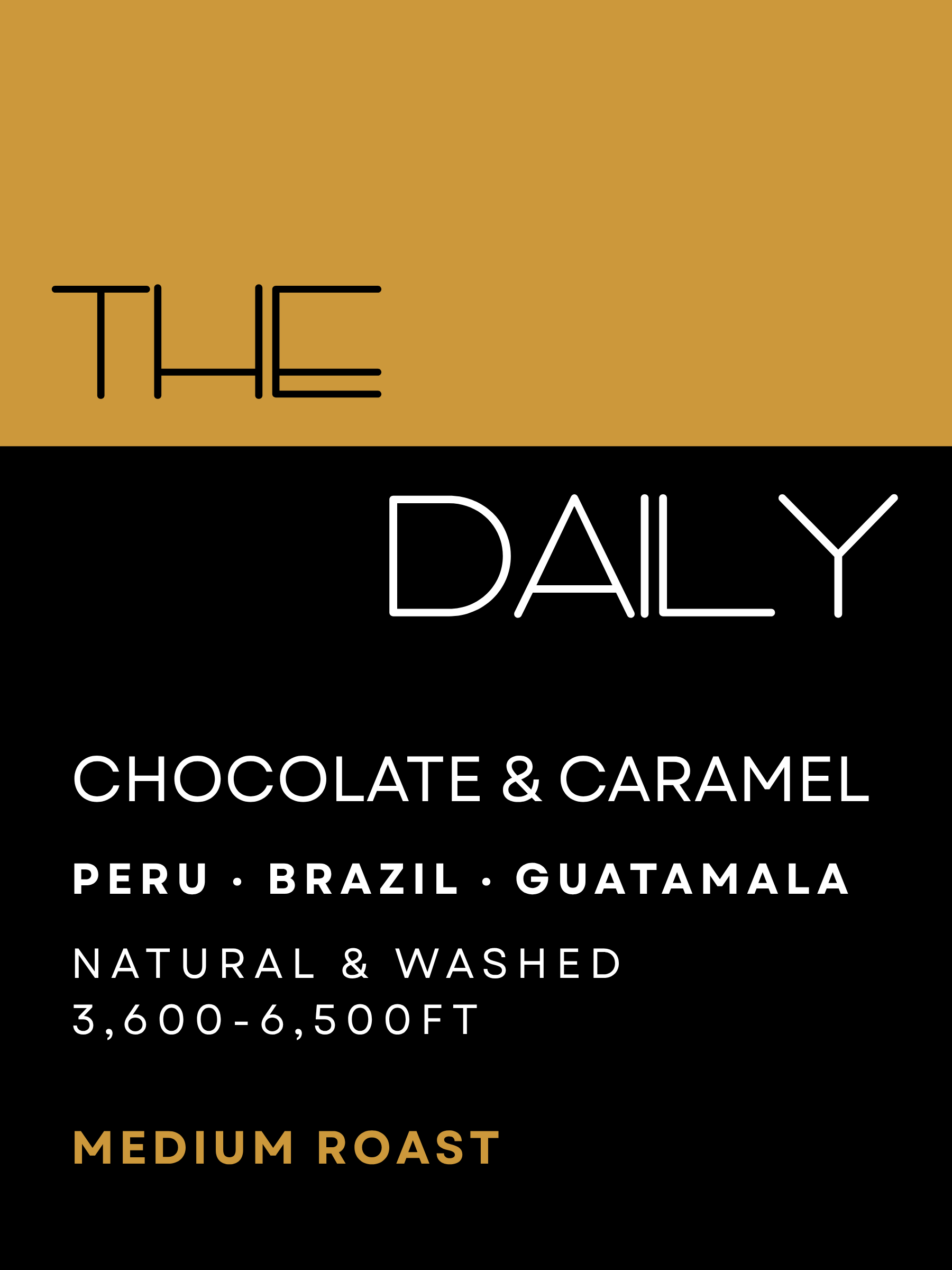 Bag of Humble Coffee Roasters The Daily medium roast coffee blend with chocolate and caramel tasting notes.